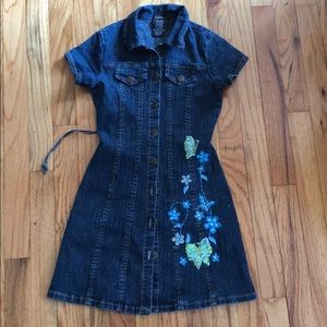 Spectacles girls size 7 stretchy Jean dress